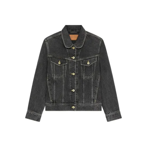 KENZO Темно-серые Женские Джинсовые Куртки