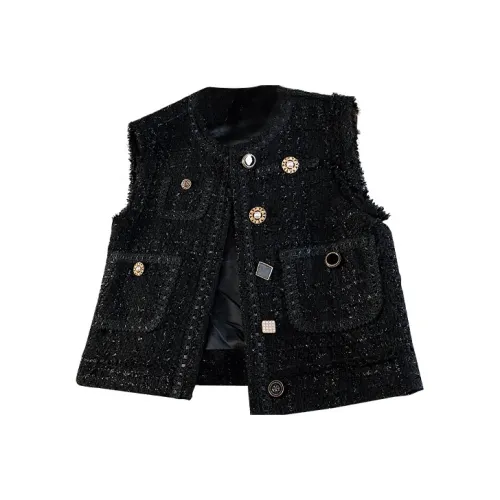 Cypress House Жилет Женские Черный