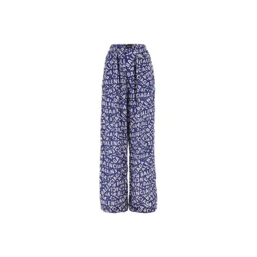 BALENCIAGA Синие Женские Вязаные Спортивные Брюки