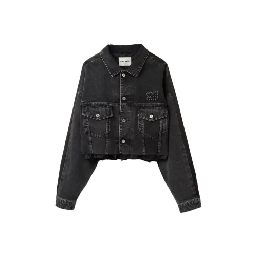 MIU MIU Denim Jacket Women's Black