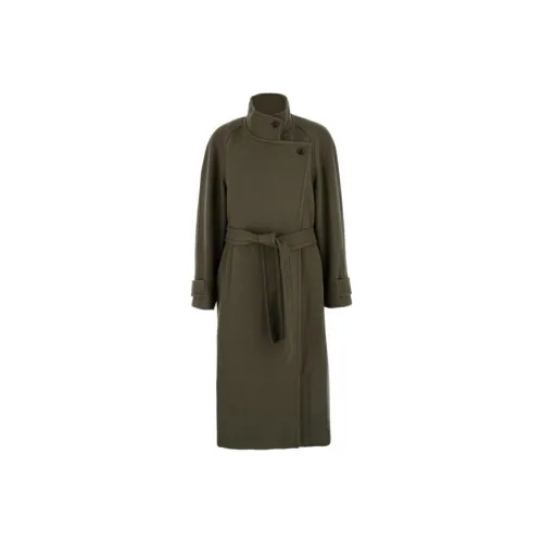 LOW CLASSIC Зеленое Женское Пальто