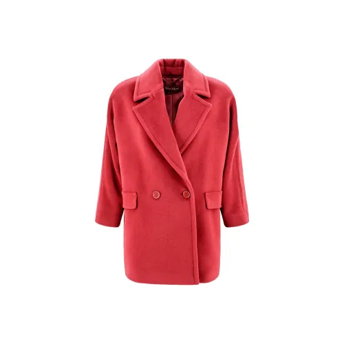 MaxMara Studio Пальто Женское Темно-Красное
