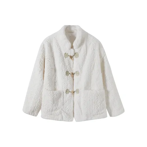 KAZAN Бархат Feel Пальто Женское Белое