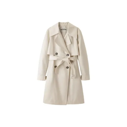 PEACEBIRD Слоновая кость Женская Тренч