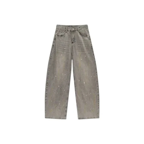 EVBD Серые Унисекс Джинсы