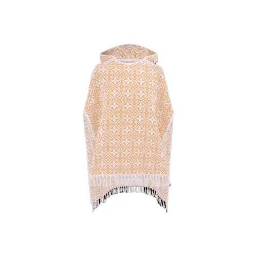 LOUIS VUITTON FW23 MONOGRAM FLOWER TILE Пляж Плащ Плащ Женский Светлый Умбра