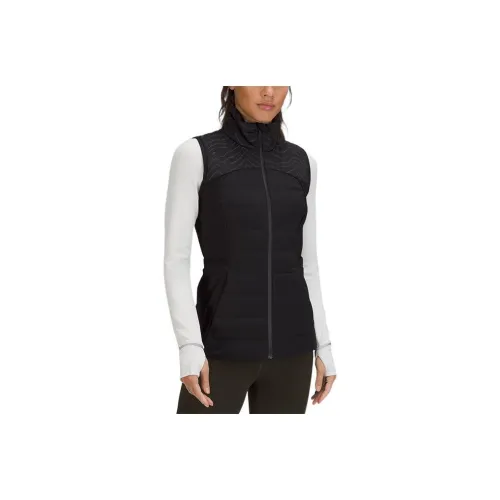 lululemon Down for it all Rhythm Dot Black Women's Down Vest lululemon Down for it all Rhythm Точка Черный Женские Пуховый жилет