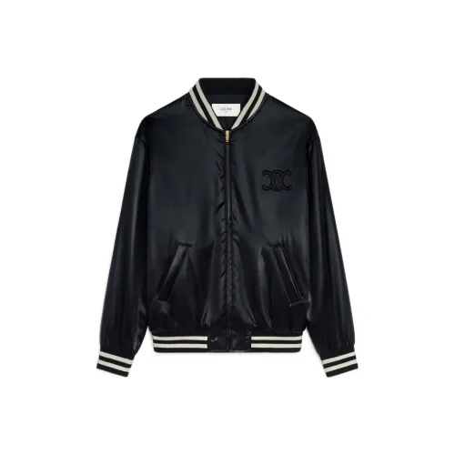 CELINE Сезон возвращения в школу Бейсбольная куртка Женские Черный
