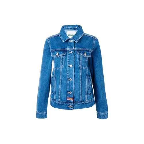 KENZO Синие Женские Джинсовые Куртки