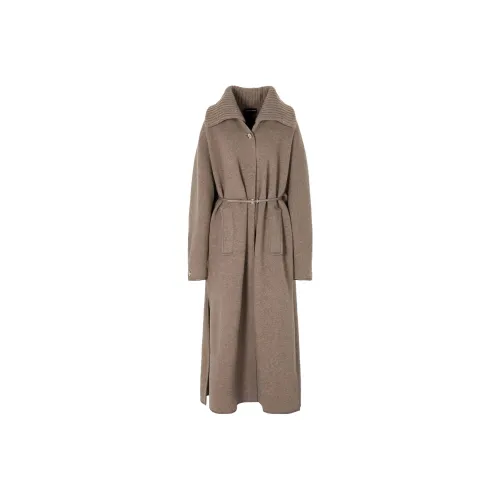 GIORGIO ARMANI Пальто Женское Голубой Серый