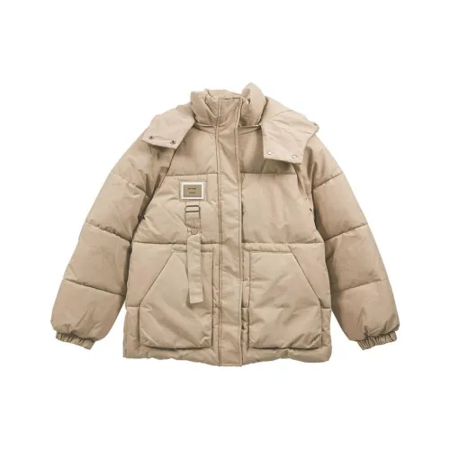 MISS VIGOR Хлопковый пуховик женский хаки