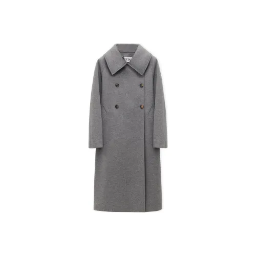 LOEWE Серое Женское Пальто