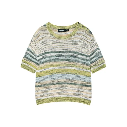 Desigual Трикотаж Женский Оливково-Зеленый