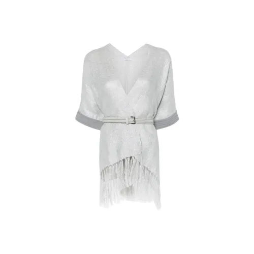 BRUNELLO CUCINELLI SS24 Плащ Женский Серый