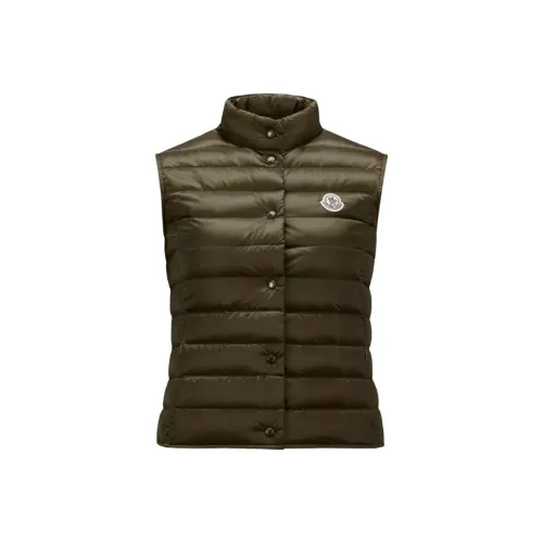 Moncler Liane Series Жилет Женские Оливково-зеленый