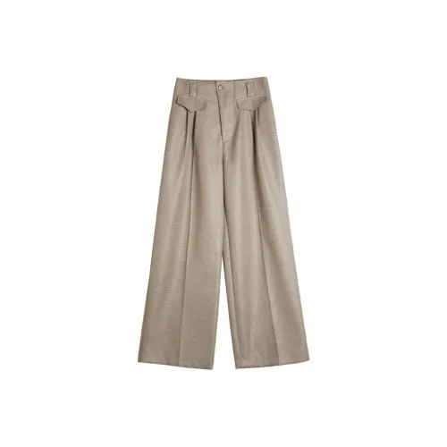 ELLE Повседневные брюки женские хаки