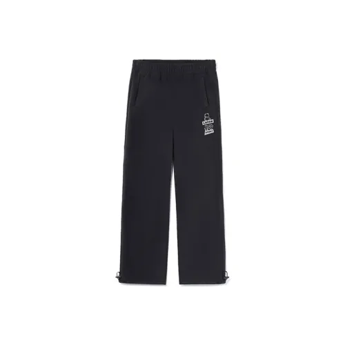 LiNing x Disney Вязаные тренировочные штаны женские черные