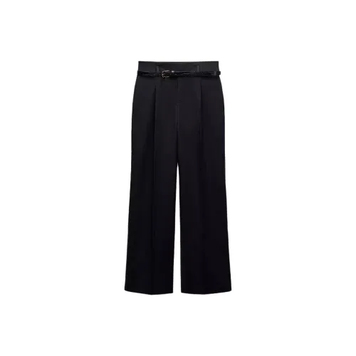 ZARA Морской синий Женские Повседневные Брюки