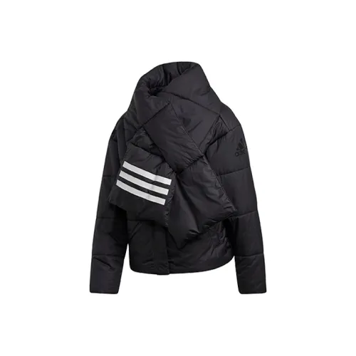 Adidas Черные Женские Объемные Куртки (Пуфы)