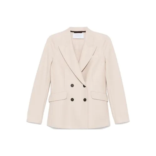 HARRIS WHARF LONDON Бизнес-костюм Пальто Женское Светлый Бежевый