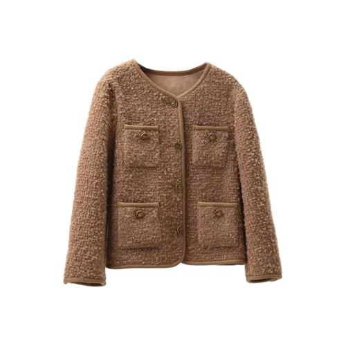 Shavani Весенний Осенний Укороченное Пальто Женское