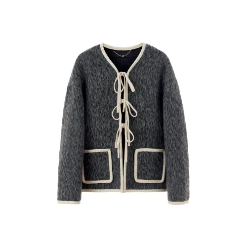 NancyCavally Вельвет Feel Пальто Женское Серое