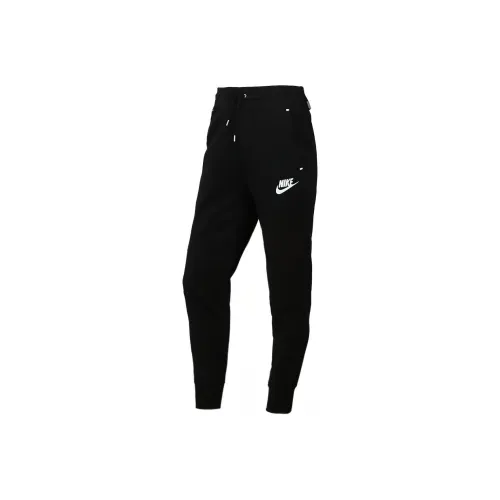NIKE Черные Женские Вязаные Тренировочные Брюки