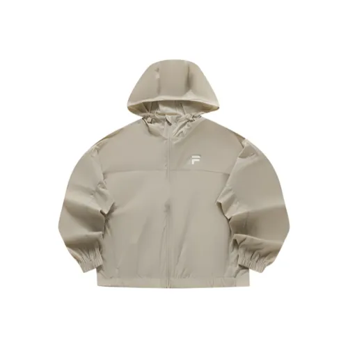 FILA FUSION SS24 Дышащая одежда с защитой от солнца женская светлый бобовый коричневый грязь