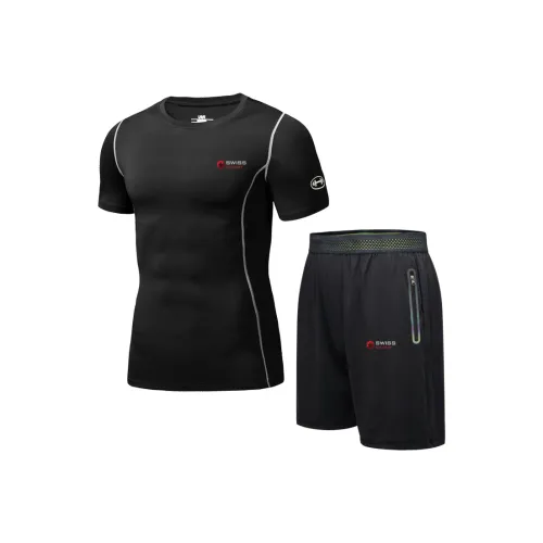 SWISS MILITARY Повседневная Спортивная Одежда Унисекс Черный