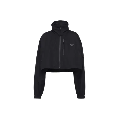 PRADA Черное Женское Короткое Пальто