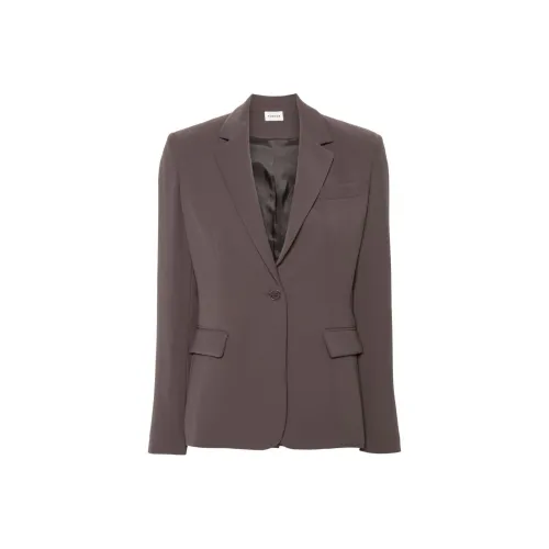 PAROSH SS24 Бизнес Костюм Пальто Женские Cannon Barrel Серый