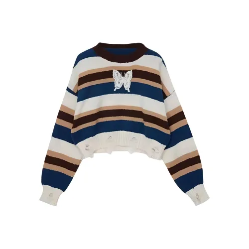 DOSOHEB Трикотаж Женский Синий Кофейный Цвет