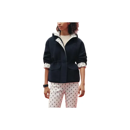 HERMES Темно-синие женские бархатные куртки