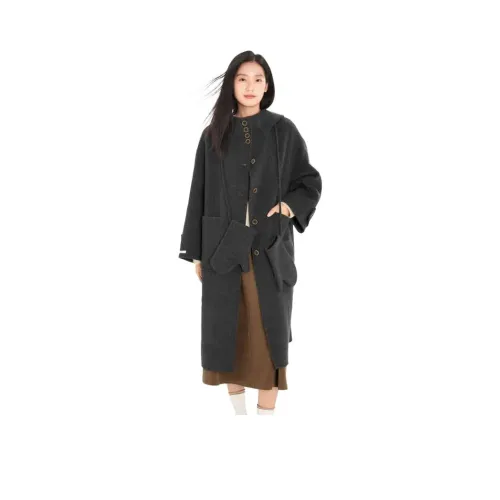 Fragment Пальто Женское Темно-Серое