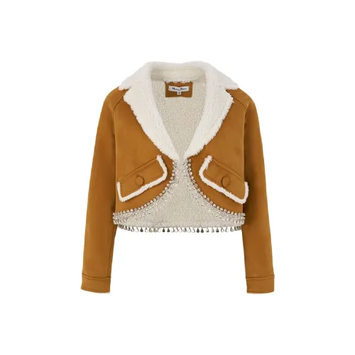 Maison Wester Имбирно-желтое Женское Короткое пальто