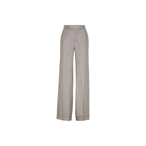 Brunello Cucinelli Тауповые Женские Повседневные Брюки