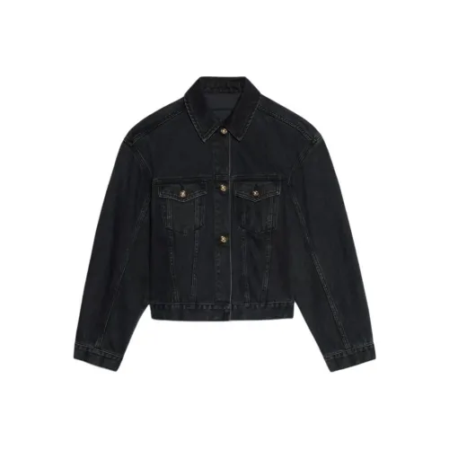 Jacquemus Круглый Деним Куртка Denim Куртка Женские Черный