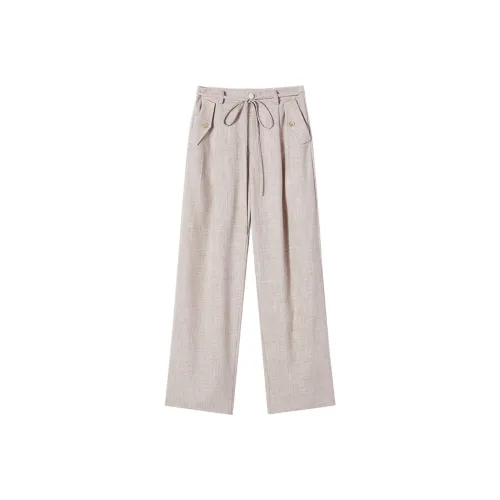 I'M ONE Брюки прямого кроя Женские Овсяный