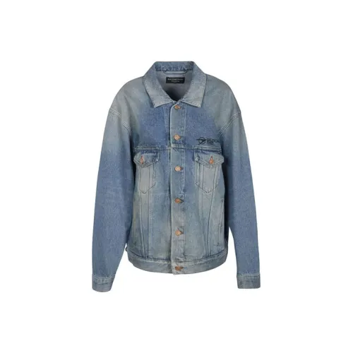 Balenciaga Denim Jacket Loose Fit Women's Light Blue Баленсиага Деним Куртка Свободного кроя Женская Светло-синяя