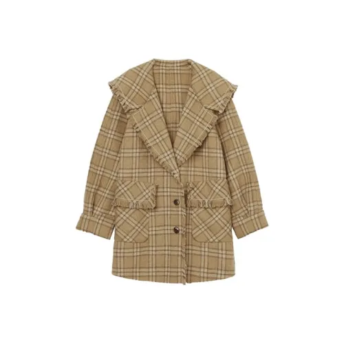 Pit Клетчатый Женское Пальто