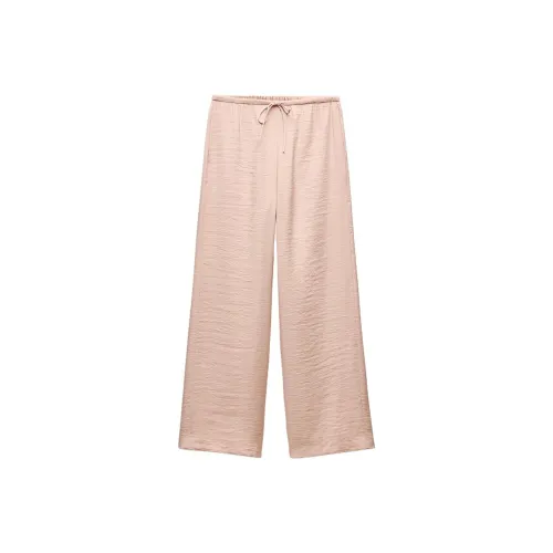 ZARA ZW Series Повседневные брюки Женские Розовый