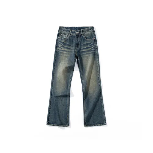 JIELNSELN Ностальгический синий HR 8806 Унисекс Джинсы