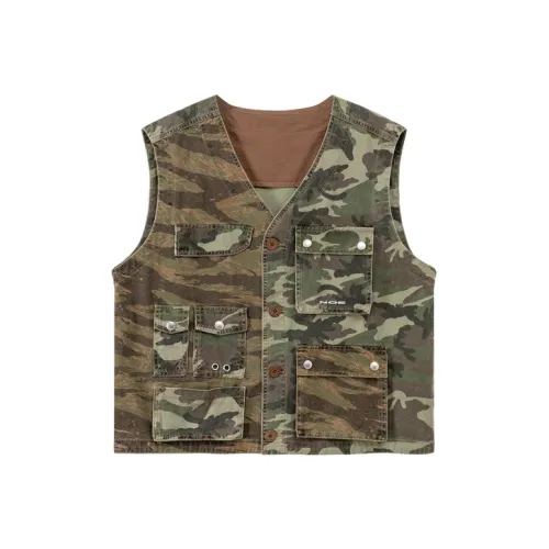 NO ONE ELSE Армейский зеленый Унисекс Жилеты