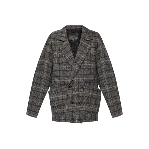 R13 Бизнес-костюм Пальто Женское Серое