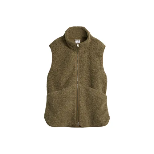 PUMA Ветровка Polaire Sans Manches YONA Femme Жилет Женские Olive Brown