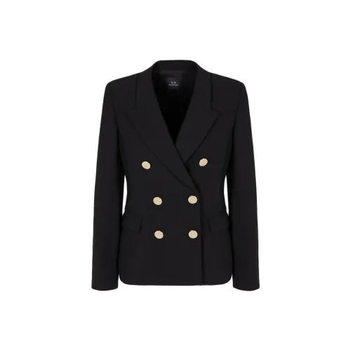 ARMANI EXCHANGEAE FW24 Бизнес-костюм Пальто Женское Черное