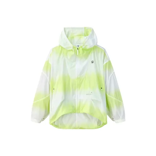 FILA Нефритовый белый Женская одежда с защитой от УФ-лучей