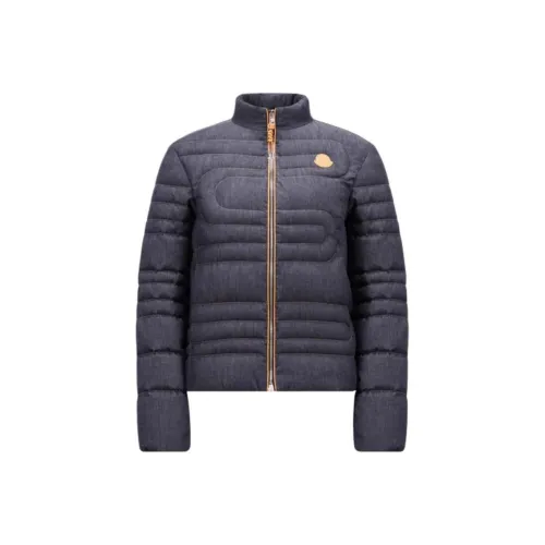 Moncler SS25 Пуховик Женские Джинсовый синий