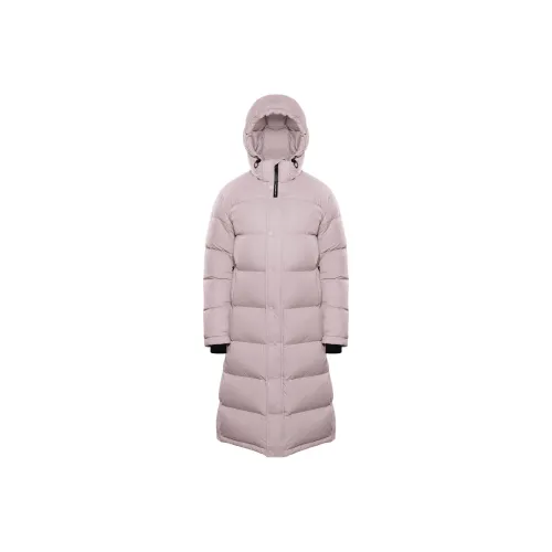 ARITZIA The Супер Puff Длинный CliMATTE Пуховик Женские Cloudy Lilac MULTI Cloud Светлый Фиолетовый