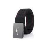 Чёрный с красной пряжкой